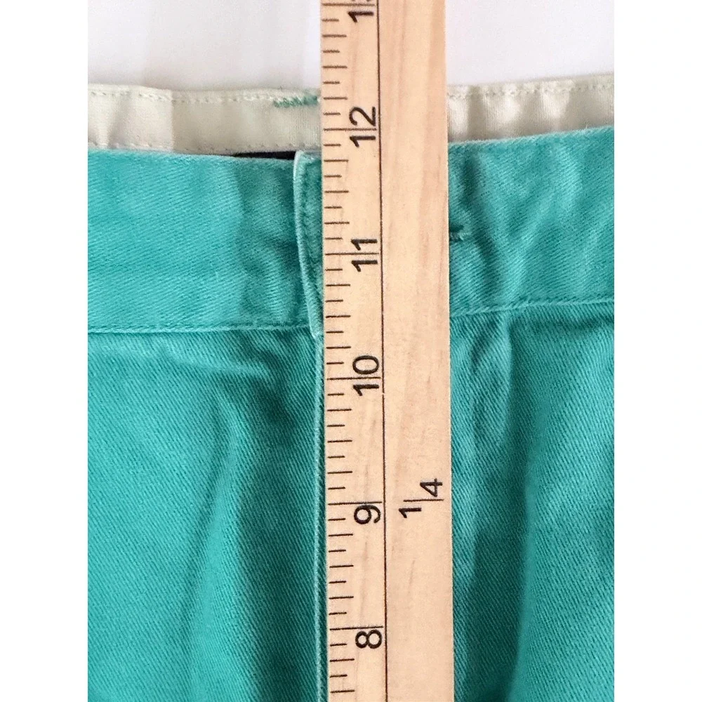 Vtg Polo Ralph‎ Lauren Shorts Mens 34 Green Pleated Chino 8 In Preppy